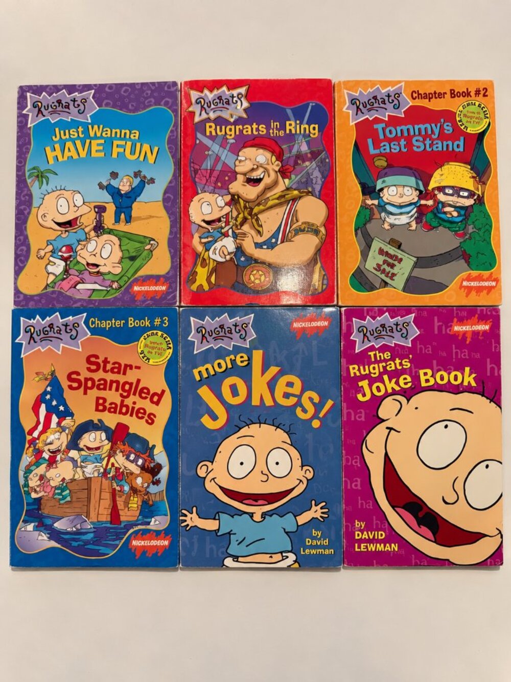 Nickelodeon Rugrats Book Lot of 6 Kids Paperbacks Chapter Books Joke Books